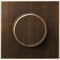 Лицевая панель Jung LS990 metal для светорегулятора поворотного античная латунь картинка